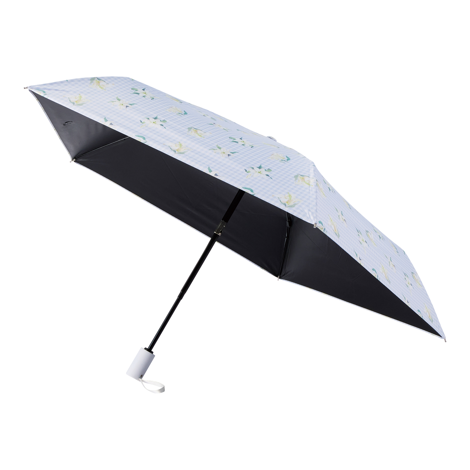 LWパラソル WJ ギンガムリリー サックスブルー