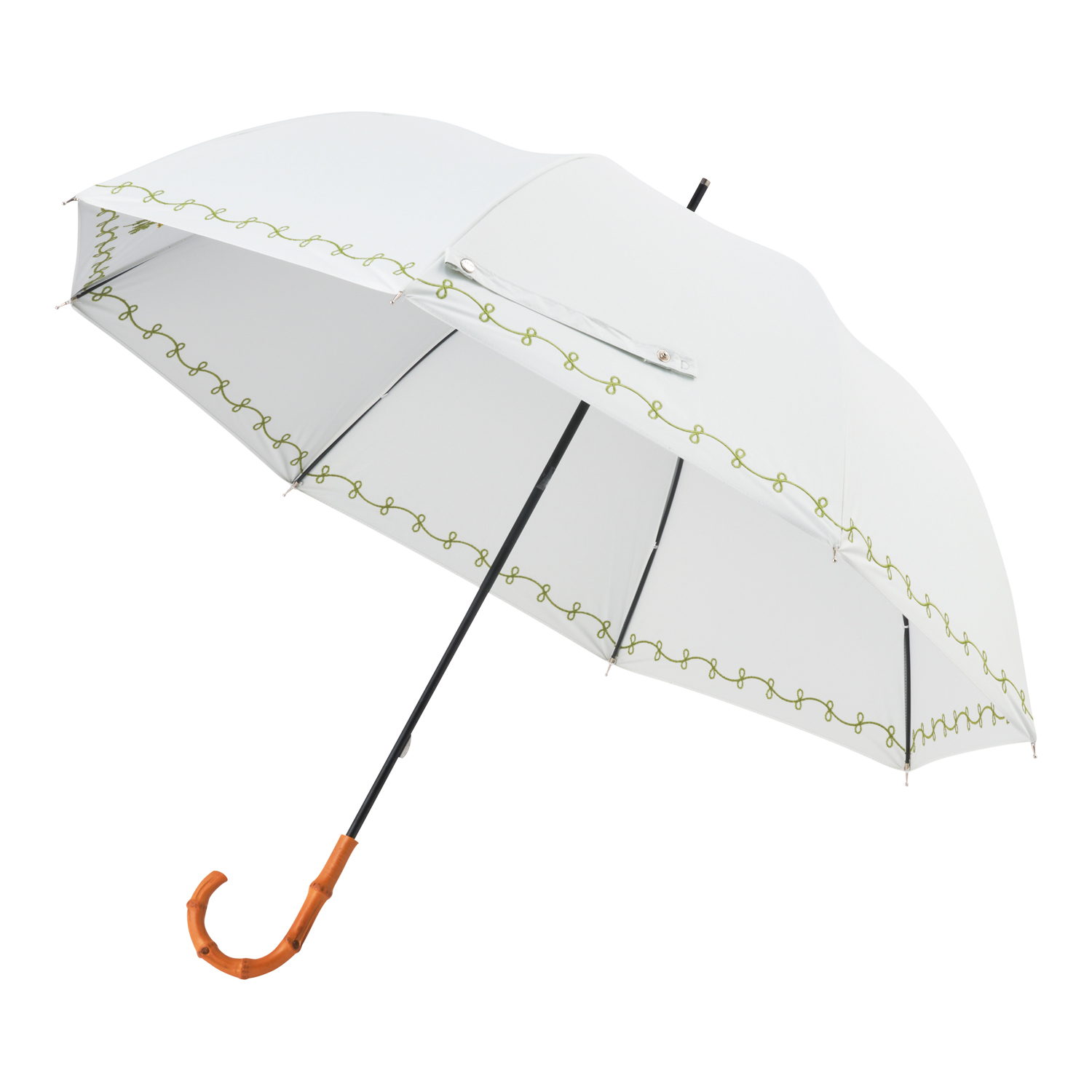 BTS-Deco ロング ミモザ刺繍 ホワイト